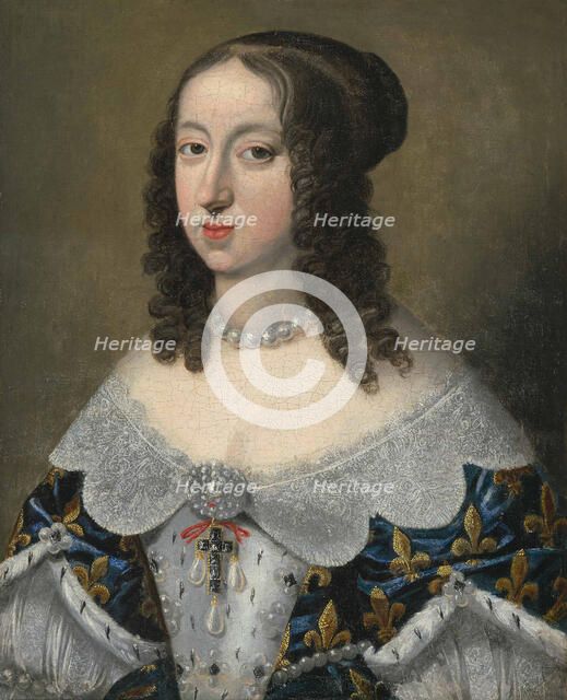 Portrait of Anne of Austria (1601-1666), c 1650. Creator: Anonymous.