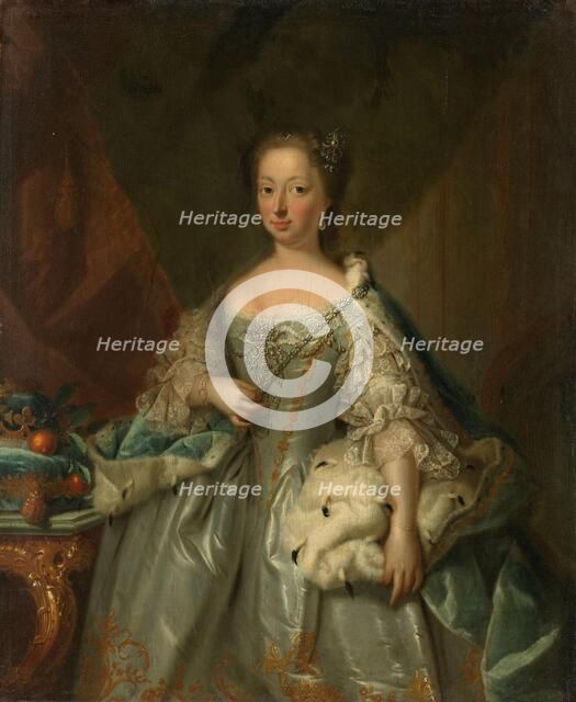 Portrait of Anne of Hanover, Princess Royal and Princess of Orange, Consort of Prince Will..., 1753. Creator: Johann Valentin Tischbein.