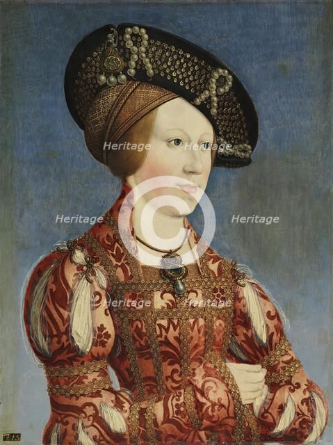 Portrait of Anne of Hungary and Bohemia, 1519. Creator: Hans Maler.
