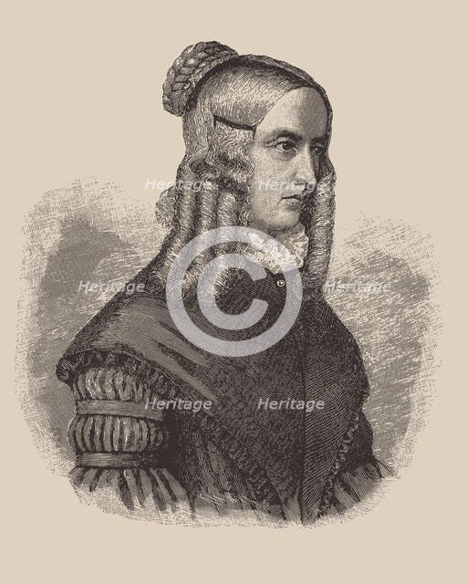 Portrait of Annette von Droste-Hülshoff (1797-1848). Creator: Anonymous.