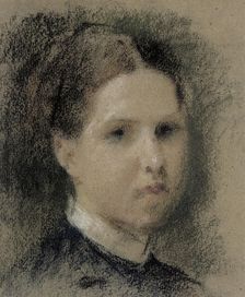 Portrait of Annie Edelfelt, 1880-1885. Creator: Albert Edelfelt