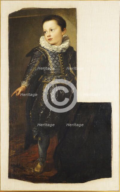 Portrait of Ansaldo Pallavicino as a child, c.1626. Creator: Dyck, Sir Anthonis van (1599-1641).