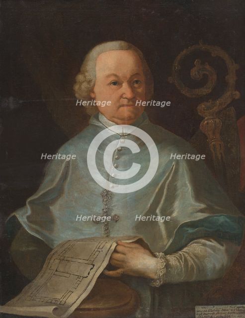Portrait of Abbot Andrej Sauberer, Provost of the Premonstratensian Church in Jasov, 1777. Creator: Johann Lucas Kracker.