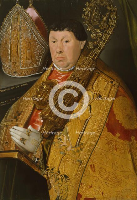 Portrait of Abbot Nicholas à Spira, 1563. Creator: Jacques de Poindre.