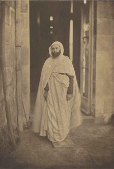 Portrait of Abdelkader ibn Muhieddine (1808-1883) in Amboise, 1852. Creator: Le Gray, Gustave (1820-1884)