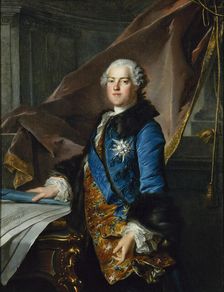 Portrait of Abel Poisson, Marquis de Marigny (1727-1781), superintendent of the King's..., c1755. Creator: Louis Tocque