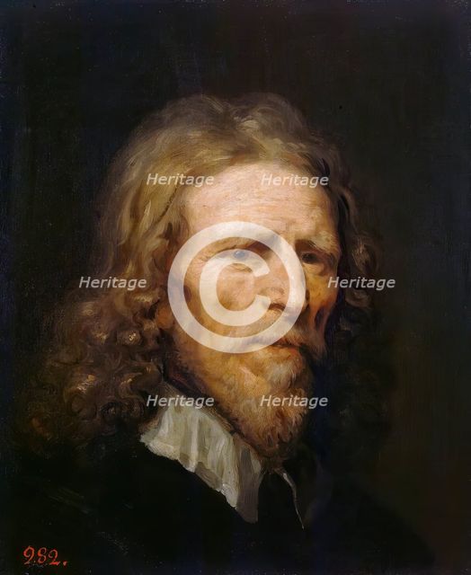 Portrait of Abraham van der Doort, 1640. Creator: William Dobson.