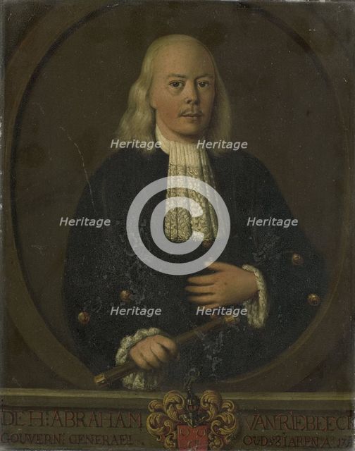 Portrait of Abraham van Riebeeck, Governor-General of the Dutch East Indies, 1750-1800. Creator: Anon.