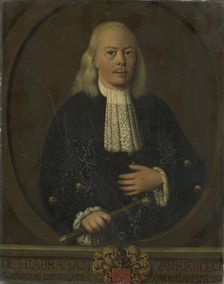 Portrait of Abraham van Riebeeck, Governor-General of the Dutch East Indies, 1750-1800. Creator: Anon