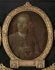Portrait of Abraham Haen the Younger, Draftsman, Etcher and Poet in Amsterdam, 1732-1771. Creator: Jan Maurits Quinkhard