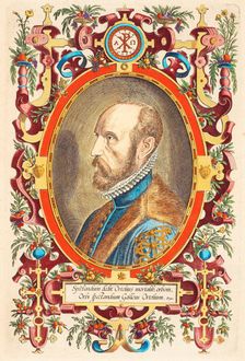 Portrait of Abraham Ortelius (1527-1598) From: Theatrum Orbis Terrarum, 1579. Artist: Fenderich, Charles (1805-1887)