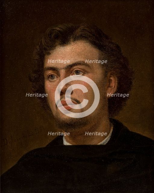 Portrait of Adam Chmielowski, 1865. Creator: Cyprian Dylczynski.