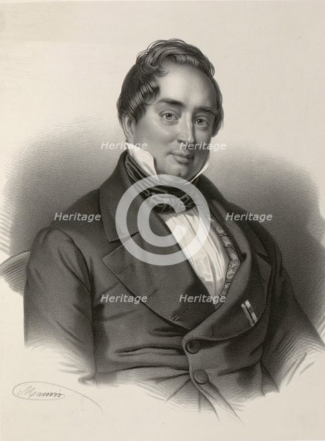 Portrait of Adam Gottlob Oehlenschläger (1779-1850), 1830-1840s.
