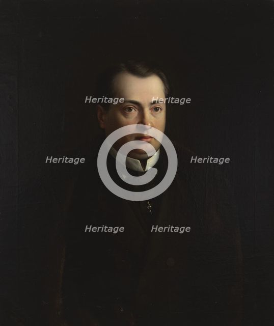 Portrait of Adam Kirkor, 1860. Creator: Wincenty Slendzinski.