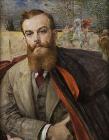 Portrait of Adam Lada-Cybulski, 1911. Creator: Jacek Malczewski