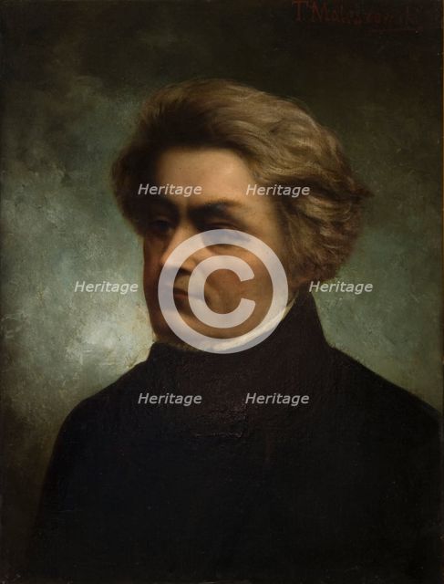 Portrait of Adam Mickiewicz, 1882. Creator: Tytus Maleszewski.