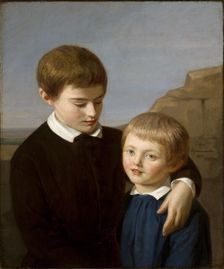 Portrait of Adam Mickiewicz's Sons, Aleksander and Jan Gwalbert, 1851. Creator: Zofia Szymanowska-Lenartowicz