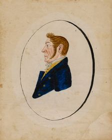Portrait of Adam Musser, ca. 1822. Creator: Jacob Maentel