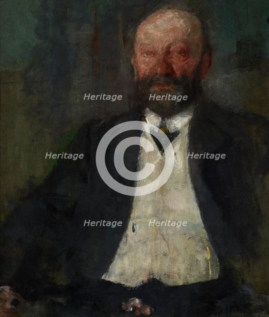 Portrait of Adam Nowina Boznanski, Artist's Father, c1903. Creator: Olga Boznanska.