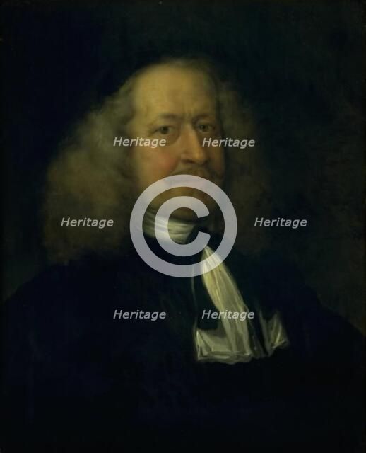 Portrait of Adam Olearius, Librarian to the Court at Gottorp, 1669. Creator: Jurgen Ovens.