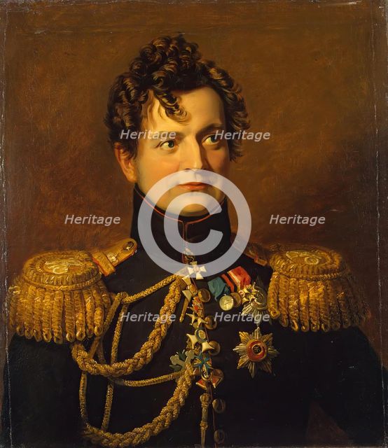 Portrait of Adam P. Ozharovsky (1776-1855), 1822. Creators: George Dawe, Workshop of George Dawe.