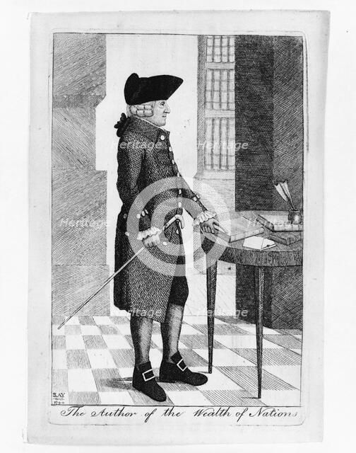 Portrait of Adam Smith (1723-1790) (The Author of The Wealth of nations), 1790. Artist: Kay, John (1742-1826)