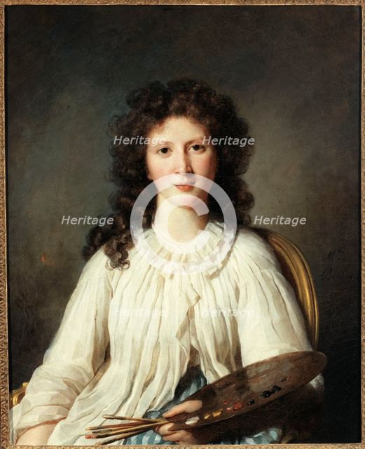 Portrait of Adelaide Binart, wife of Lenoir (1769-1832), painter, c1796. Creator: Marie-Genevieve Bouliard.
