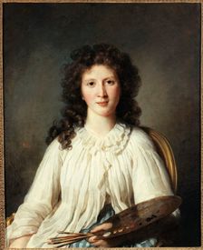 Portrait of Adelaide Binart, wife of Lenoir (1769-1832), painter, c1796. Creator: Marie-Genevieve Bouliard