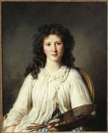 Portrait of Adelaide Binart, wife of Lenoir (1769-1832), painter, c1796. Creator: Marie-Genevieve Bouliard