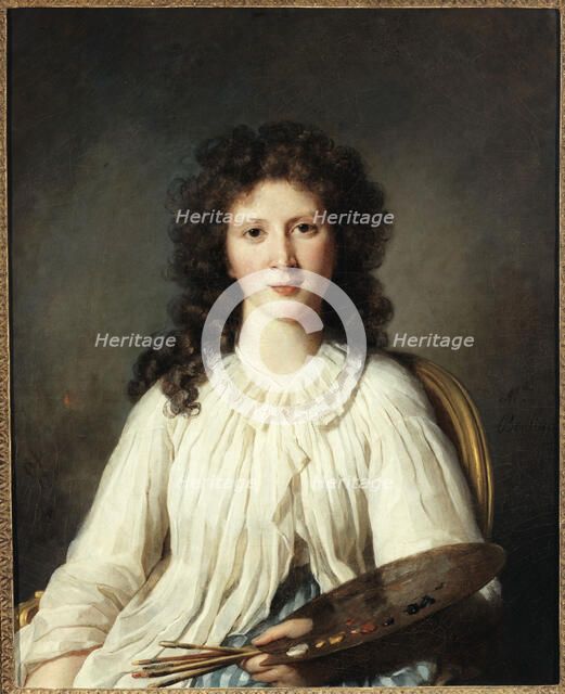 Portrait of Adelaide Binart, wife of Lenoir (1769-1832), painter, c1796. Creator: Marie-Genevieve Bouliard.