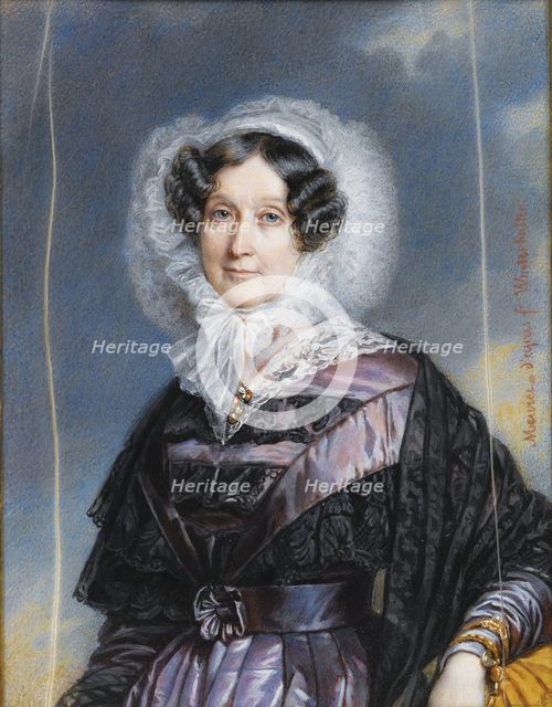 Portrait of Adélaïde d'Orléans (1777-1847). Artist: Meuret, François (1800-1887)