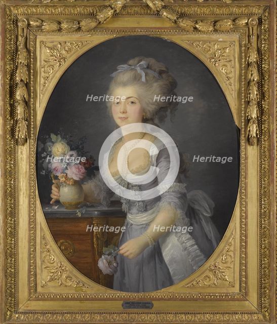 Portrait of Adélaïde Henriette Auguié (1758-1794). Artist: Vallayer-Coster, Anne (1744-1818)
