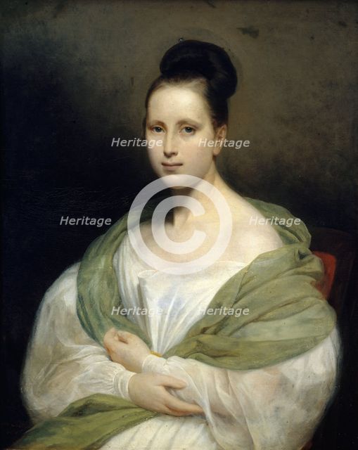 Portrait of Adelaide Rousseau-Scheffer, c1830. Creator: Henry Scheffer.