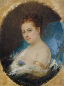 Portrait of Adelaide Ristori, c1857. Creator: Ary Scheffer