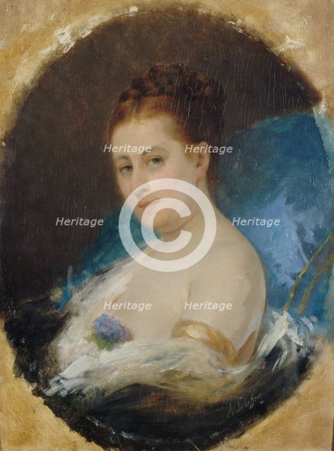 Portrait of Adelaide Ristori, c1857. Creator: Ary Scheffer.