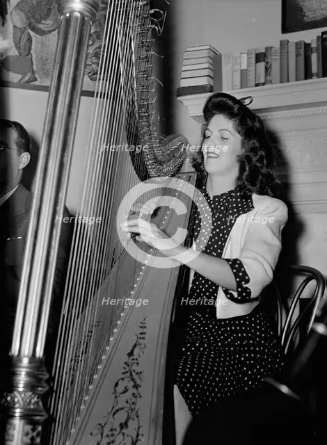 Portrait of Adele Girard, Turkish Embassy, Washington, D.C., 1930. Creator: William Paul Gottlieb.