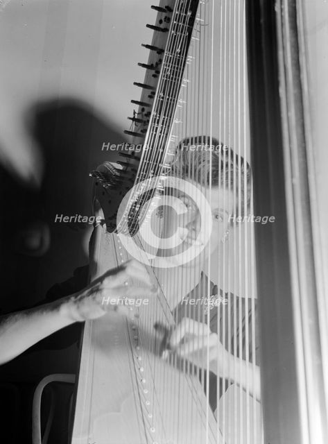 Portrait of Adele Girard, Turkish Embassy, Washington, D.C., ca. Feb. 1942. Creator: William Paul Gottlieb.