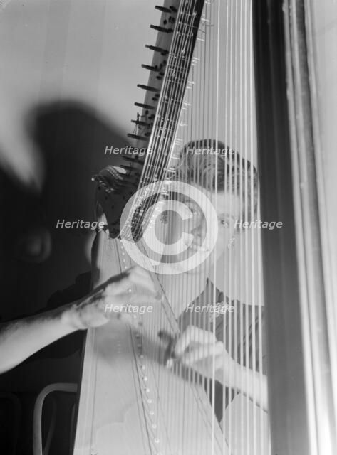 Portrait of Adele Girard, Turkish Embassy, Washington, D.C., ca. Feb. 1942. Creator: William Paul Gottlieb.