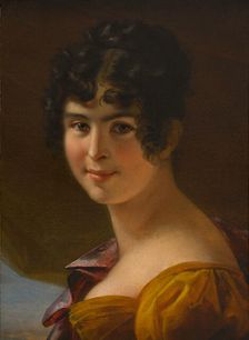 Portrait of Adèle Foucher (1803-1868), ca 1820. Creator: Duvidal de Montferrier, Julie (1797-1869)