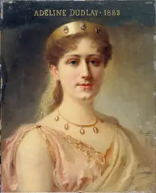 Portrait of Adeline Dudlay (1858-1934), member of the Comédie-Française, in the role of..., 1883. Creator: Daniel Berard