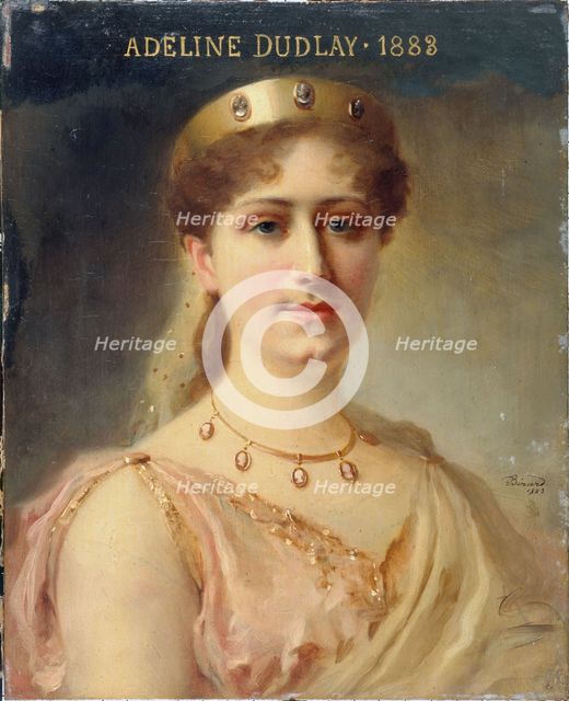 Portrait of Adeline Dudlay (1858-1934), member of the Comédie-Française, in the role of..., 1883. Creator: Daniel Berard.