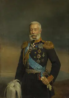Portrait of Adjutant-General Alexander Liders, 1872. Creator: Georg von Bothmann