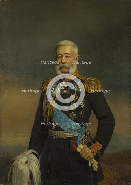 Portrait of Adjutant-General Alexander Liders, 1872. Creator: Georg von Bothmann.