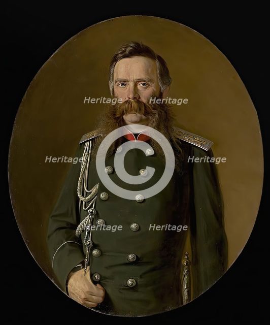 Portrait of Adjutant-General Count Alexei Bobrinskiy, 1872. Creator: Ivan Kramskoy.
