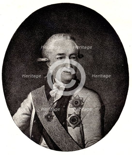 Portrait of Admiral Vasiliy Chichagov (1726-1809), Early 19th cen.. Artist: Anonymous  