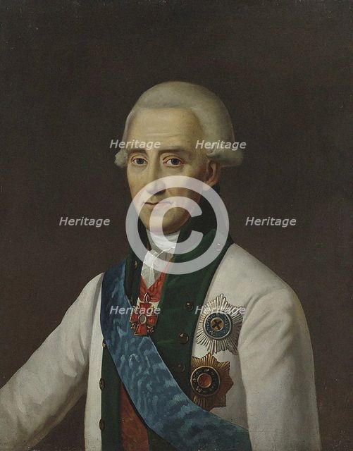 Portrait of Admiral Vasily Chichagov (1726-1809) . Creator: Anonymous.