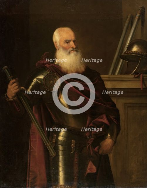 Portrait of Admiral Vincenzo Capello, 1575. Creator: Workshop of Titian.