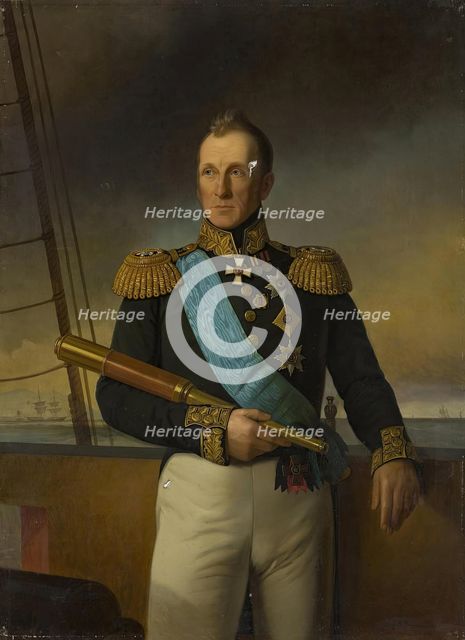 Portrait of Admiral Alexei Greig, 1877. Creator: Georg von Bothmann.
