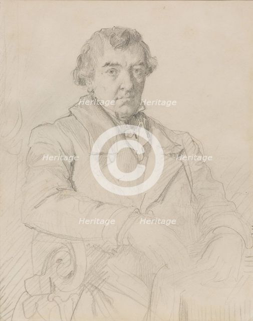 Portrait of Admiral Baron Guy-Victor Duperré, between 1840 and 1856. Creator: Theodore Chasseriau.