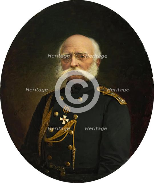 Portrait of Admiral F. P. Vrangel, 1892. Creator: Alexander Fedorovich Pershakov.